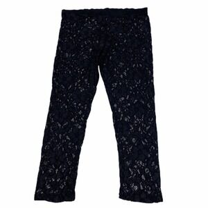 BLACK Lace Sheer Pants